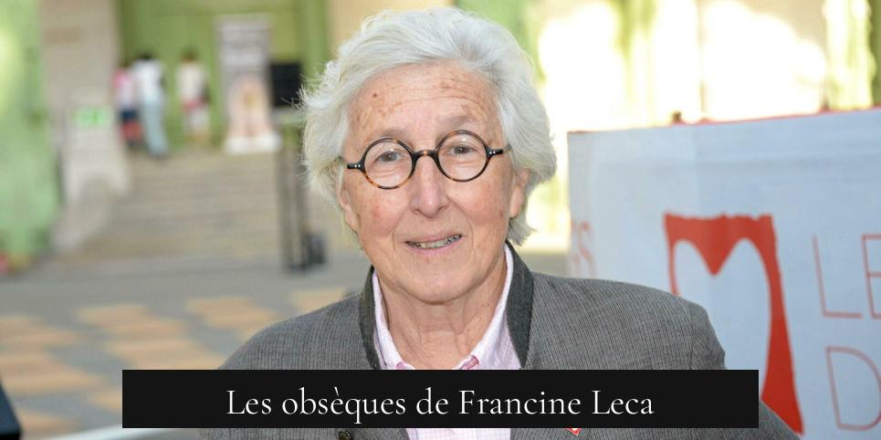 Les obsèques de Francine Leca