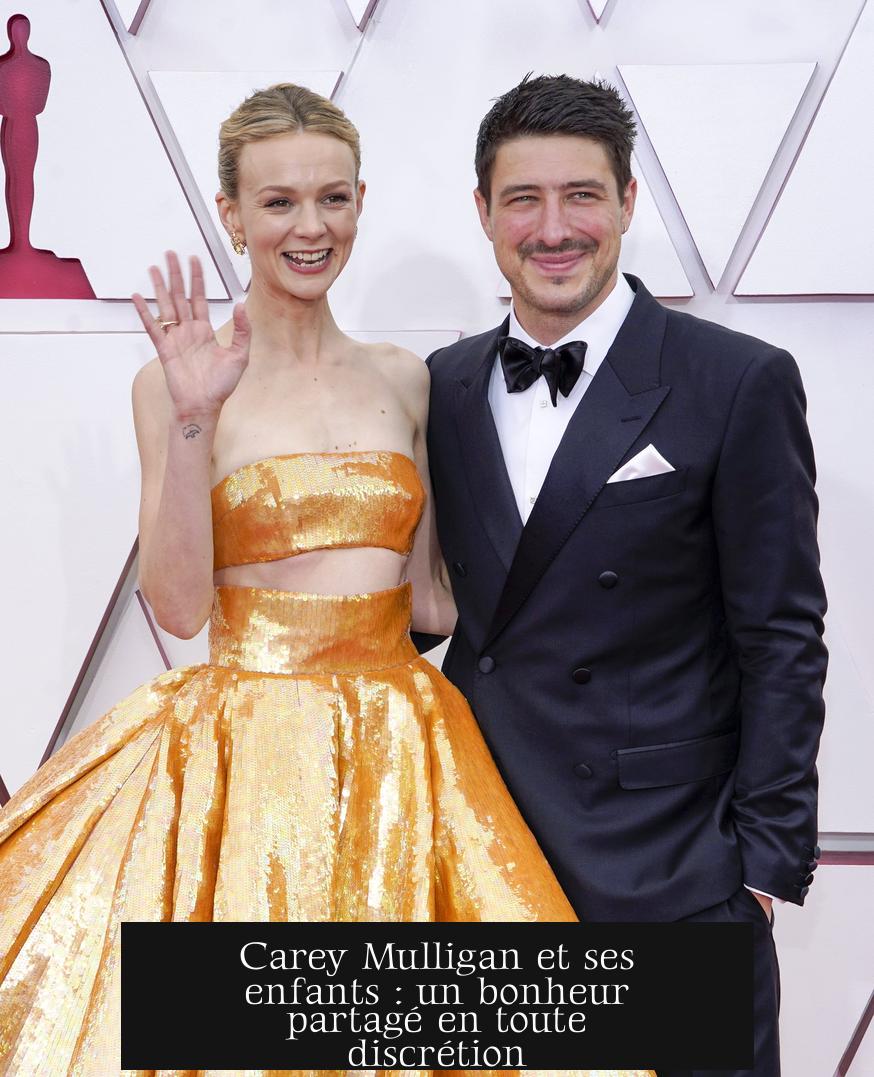 Carey Mulligan et ses enfants : un bonheur partagé en toute discrétion