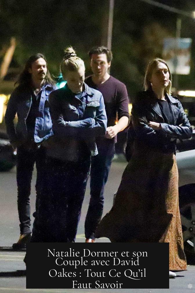 Natalie Dormer et son Couple avec David Oakes : Tout Ce Qu’il Faut Savoir