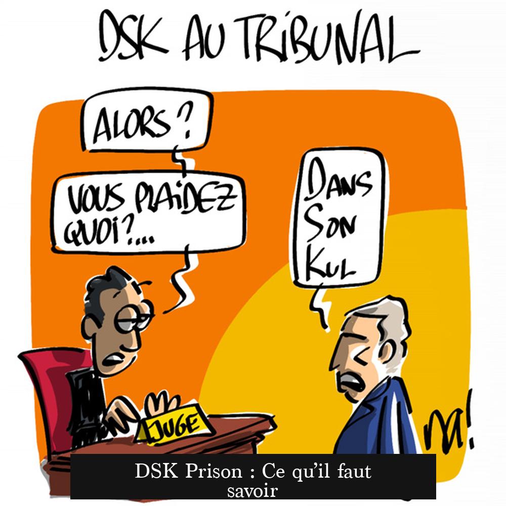 DSK Prison : Ce qu’il faut savoir