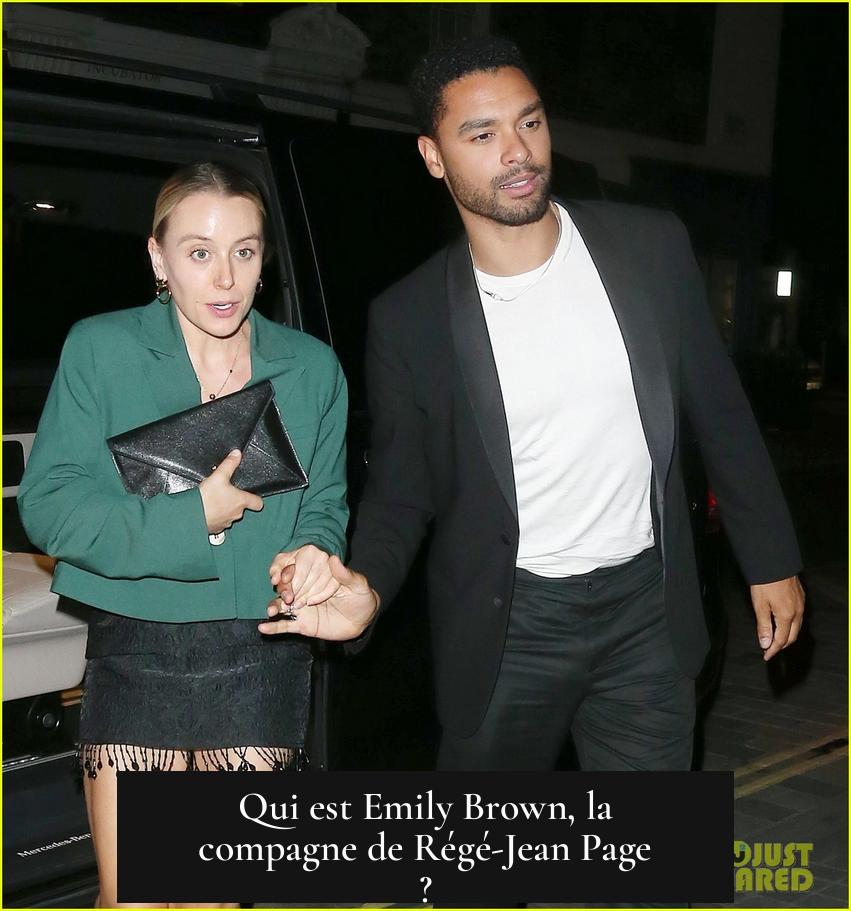 Qui est Emily Brown, la compagne de Régé-Jean Page ?