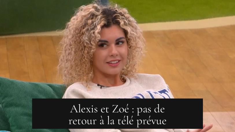 Alexis et Zoé : pas de retour à la télé prévue