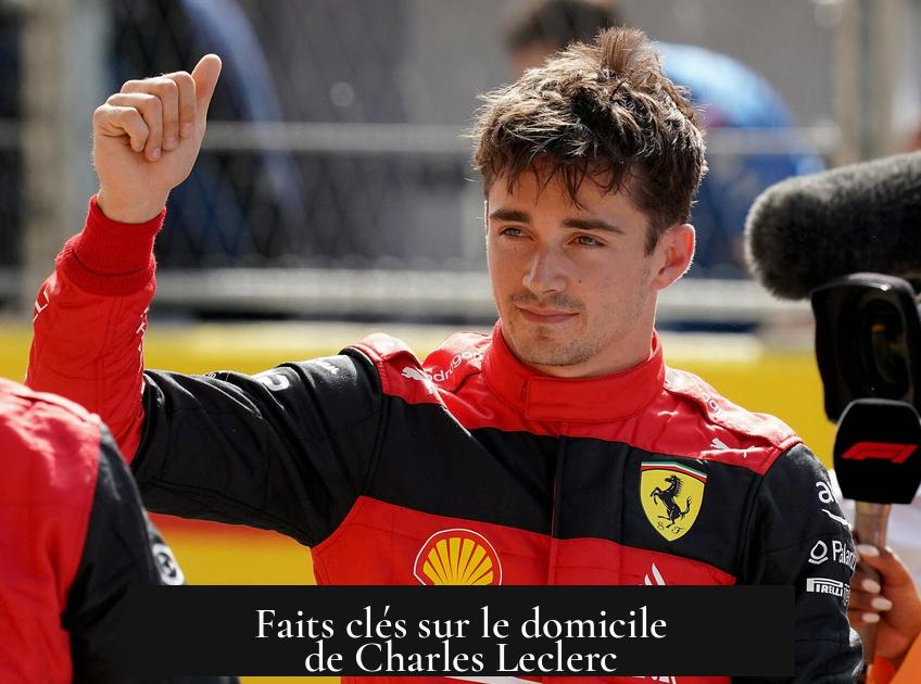 Faits clés sur le domicile de Charles Leclerc