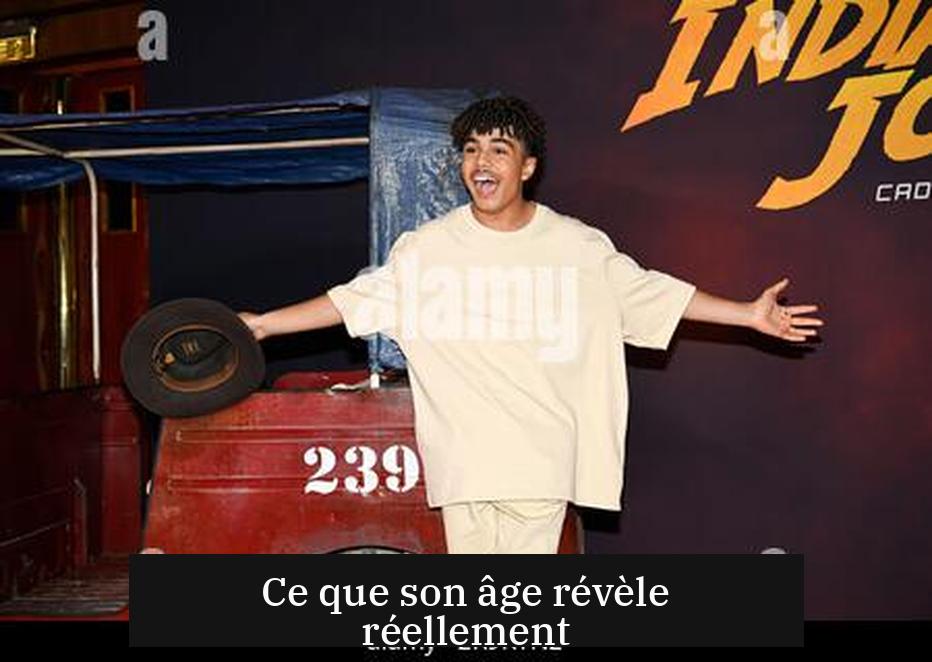 Ce que son âge révèle réellement