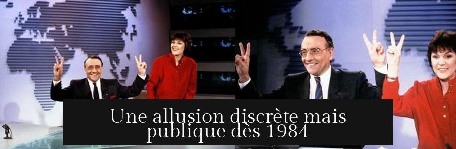 Une allusion discrète mais publique dès 1984