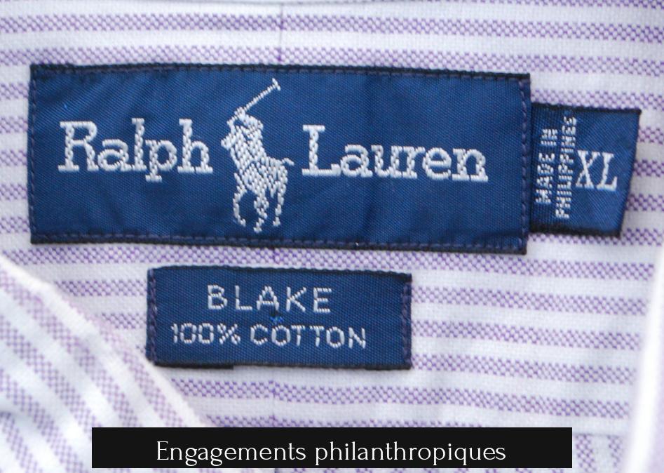 Engagements philanthropiques
