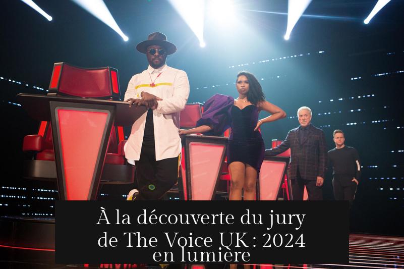 À la découverte du jury de The Voice UK : 2024 en lumière