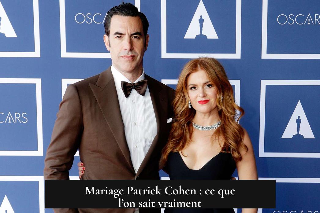 Mariage Patrick Cohen : ce que l’on sait vraiment