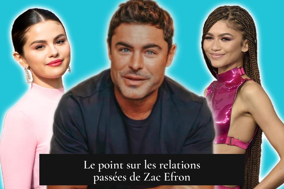 Le point sur les relations passées de Zac Efron