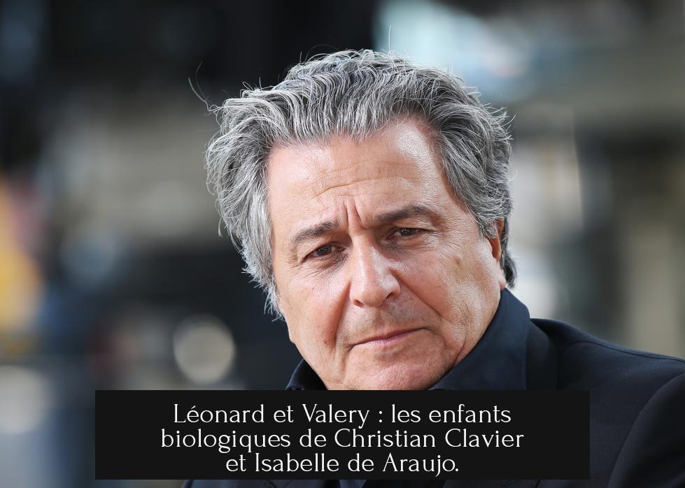 Léonard et Valery : les enfants biologiques de Christian Clavier et Isabelle de Araujo.