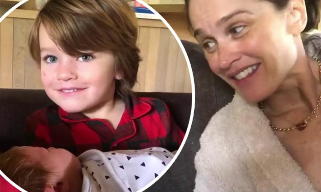 Elle publie des photos et vidéos familiales, notamment un clip où son fils Oscar chante une berceuse à sa petite sœur Colette.