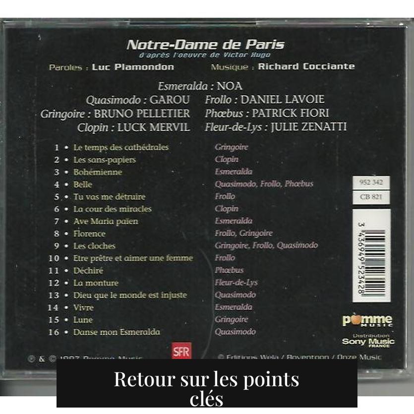 Retour sur les points clés