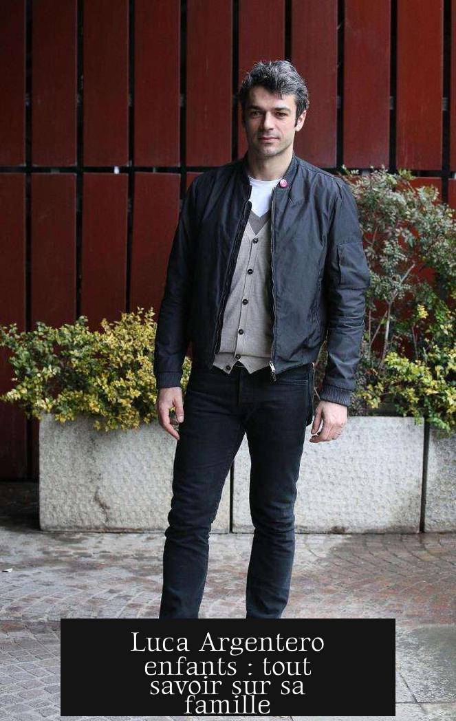 Luca Argentero enfants : tout savoir sur sa famille