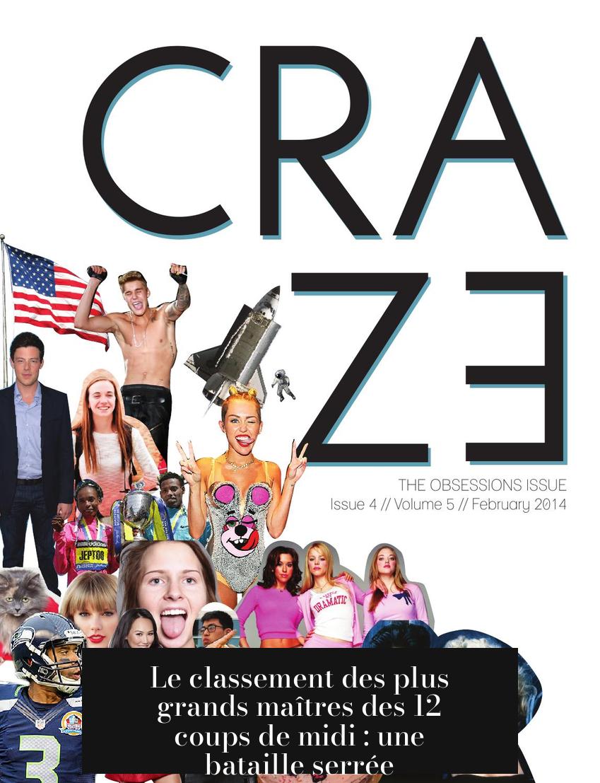 Le classement des plus grands maîtres des 12 coups de midi : une bataille serrée