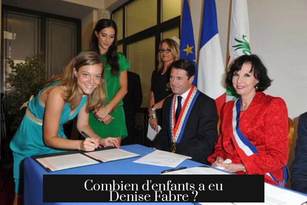 Combien d'enfants a eu Denise Fabre ?
