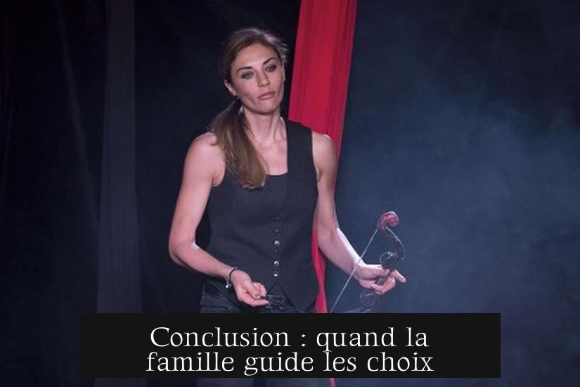 Conclusion : quand la famille guide les choix