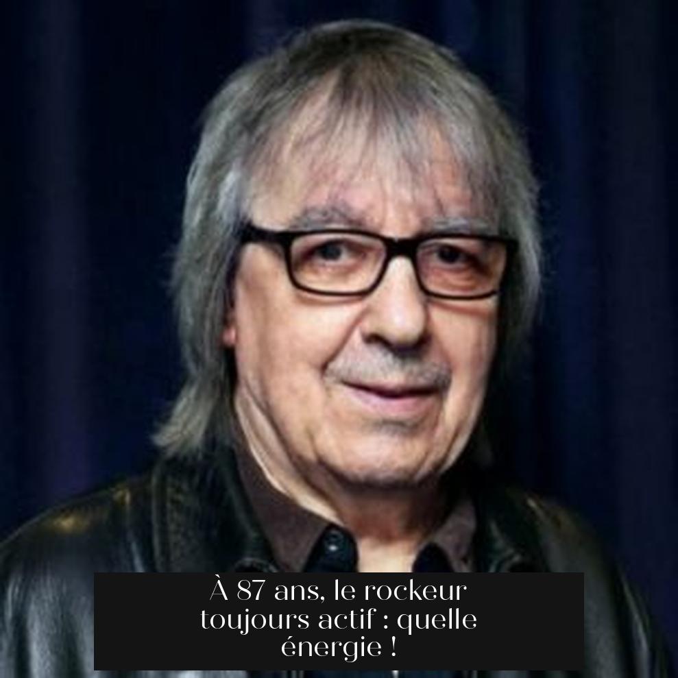 À 87 ans, le rockeur toujours actif : quelle énergie !