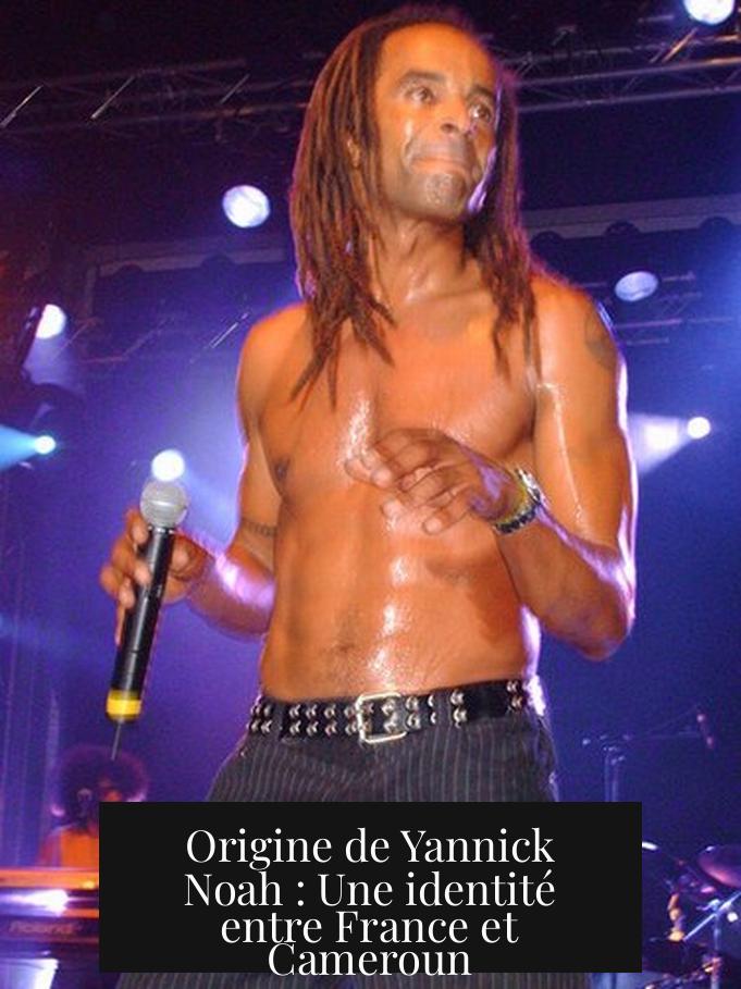 Origine de Yannick Noah : Une identité entre France et Cameroun