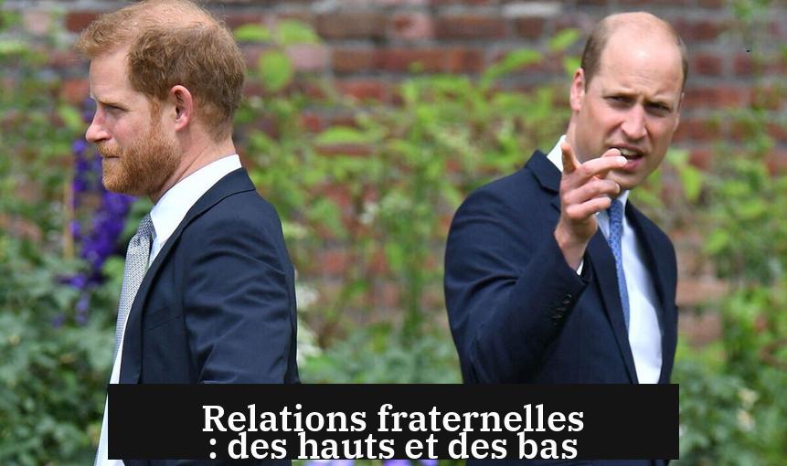 Relations fraternelles : des hauts et des bas