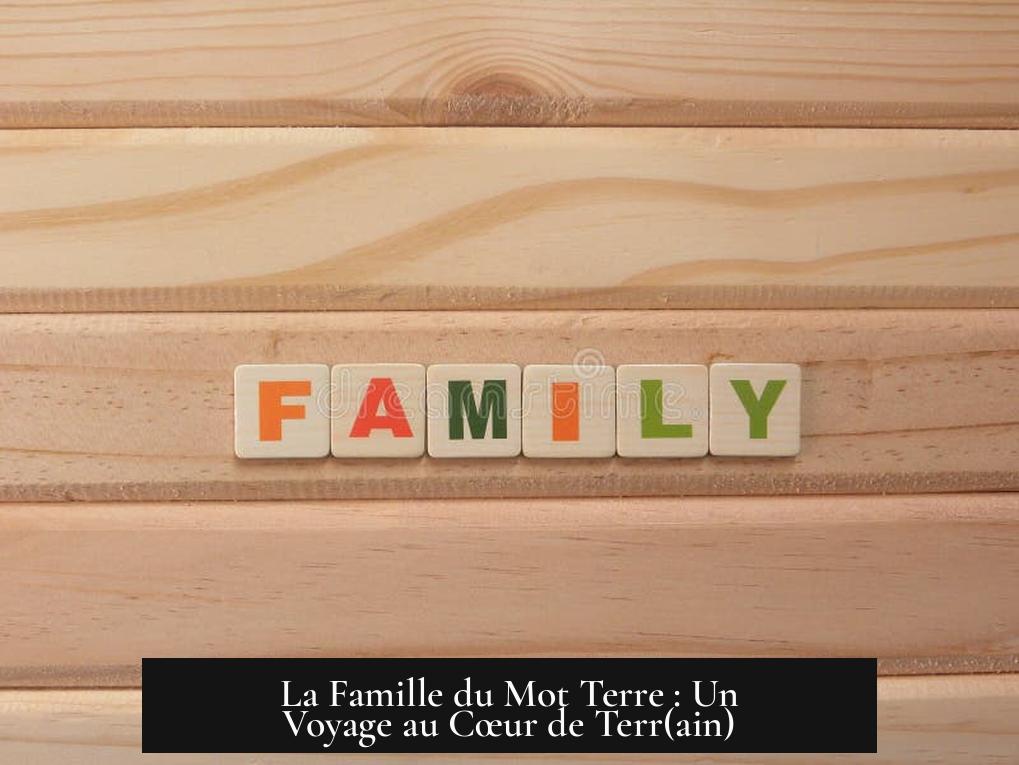 La Famille du Mot Terre : Un Voyage au Cœur de Terr(ain)