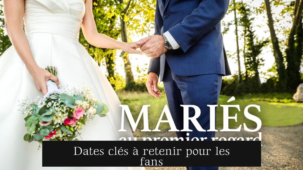 Dates clés à retenir pour les fans
