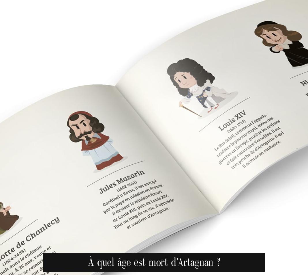 À quel âge est mort d'Artagnan ?