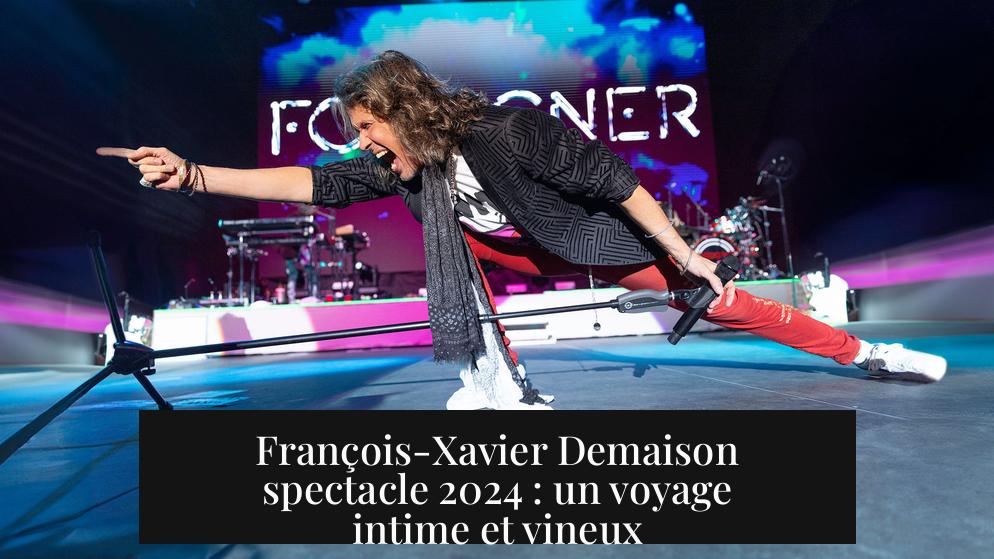François-Xavier Demaison spectacle 2024 : un voyage intime et vineux