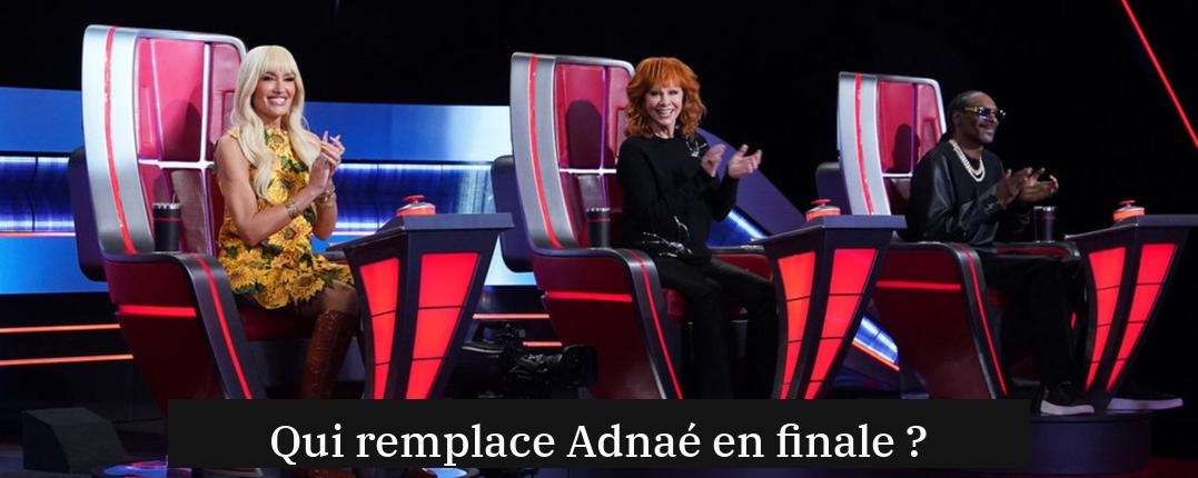 Qui remplace Adnaé en finale ?