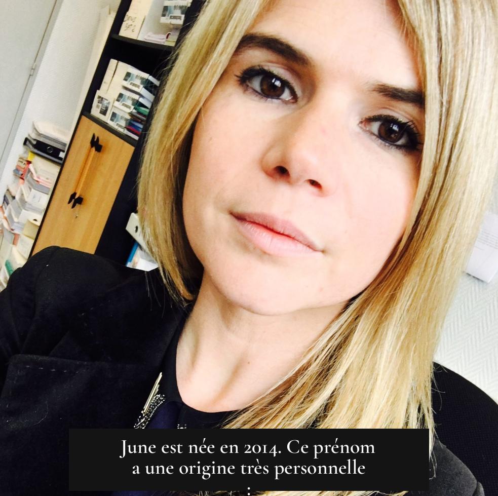 June est née en 2014. Ce prénom a une origine très personnelle :