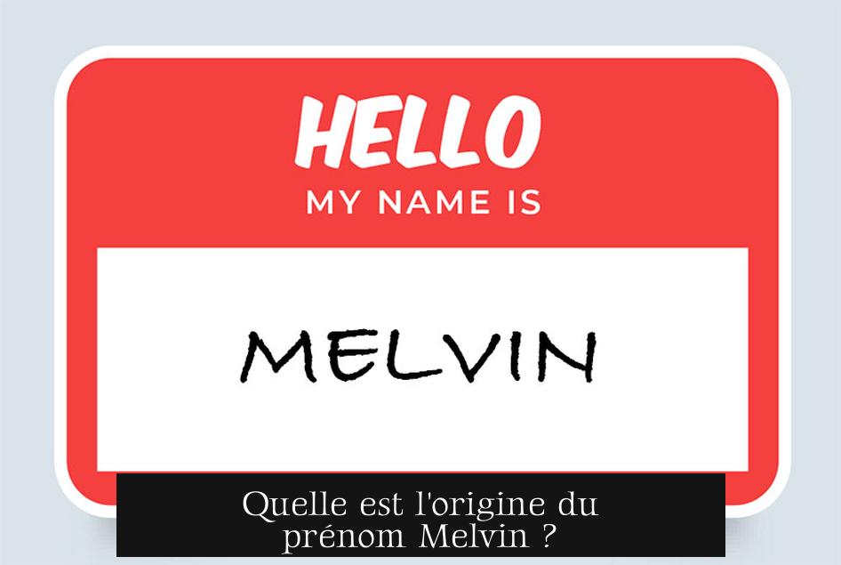 Quelle est l'origine du prénom Melvin ?