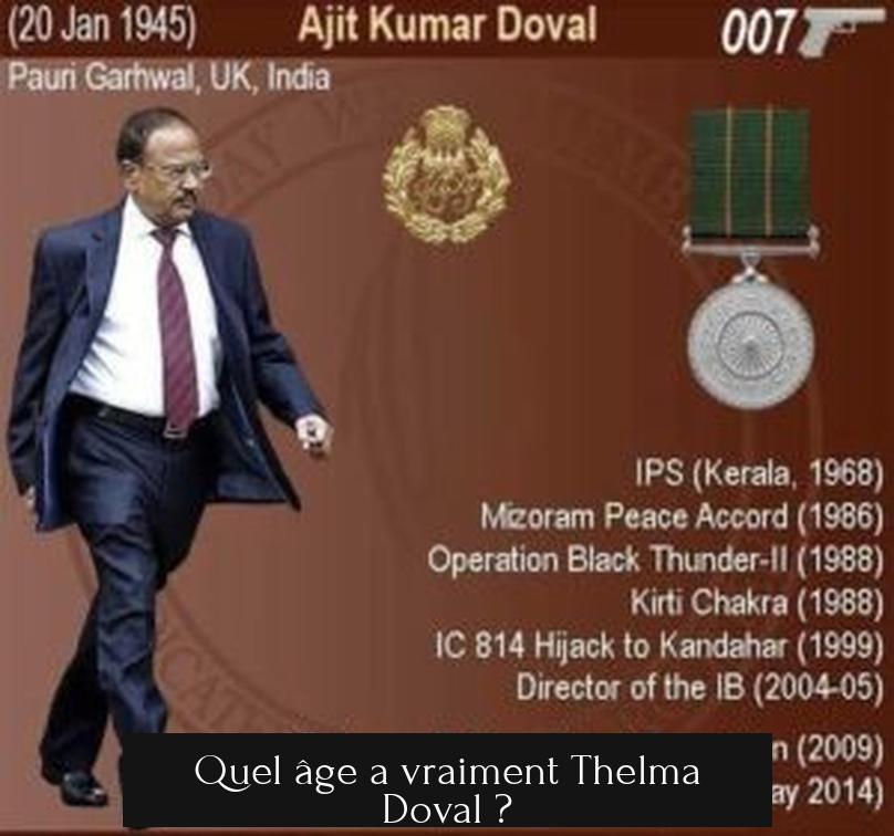 Quel âge a vraiment Thelma Doval ?