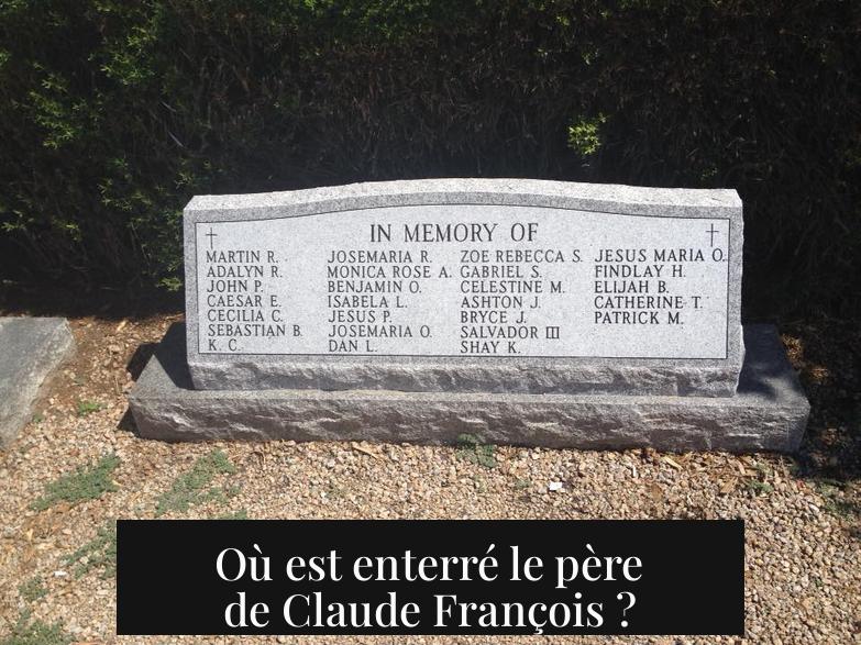 Où est enterré le père de Claude François ?