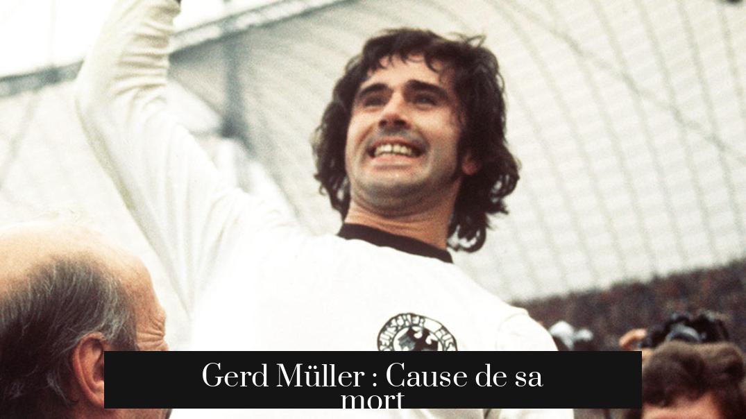 Gerd Müller : Cause de sa mort