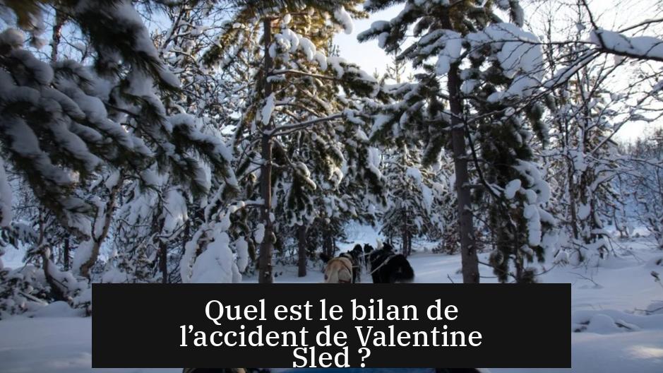 Quel est le bilan de l’accident de Valentine Sled ?