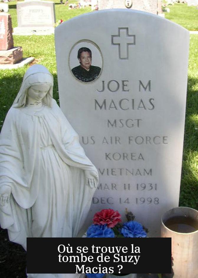 Où se trouve la tombe de Suzy Macias ?