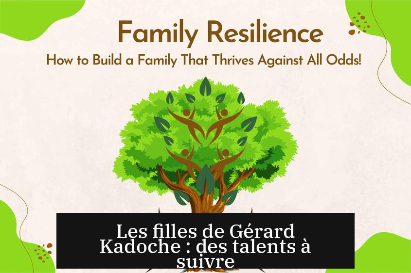 Les filles de Gérard Kadoche : des talents à suivre