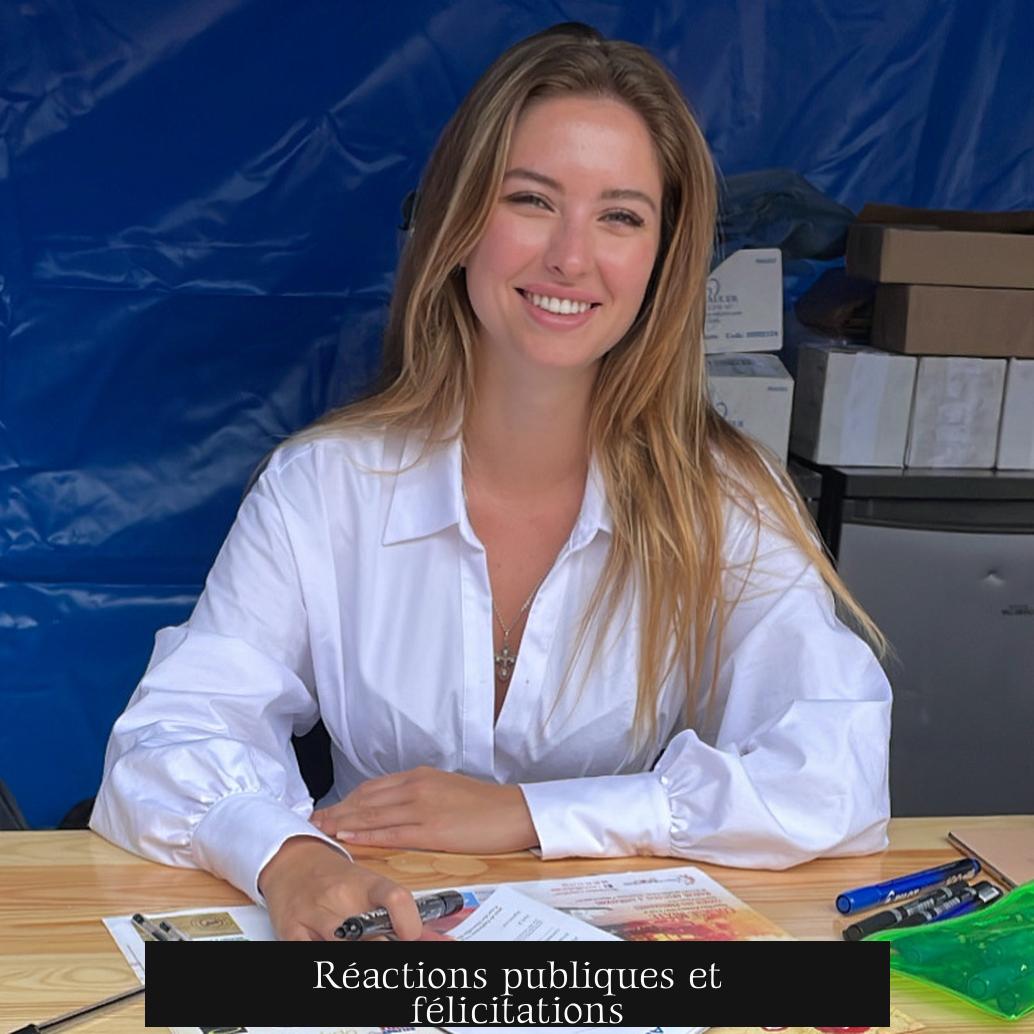 Réactions publiques et félicitations