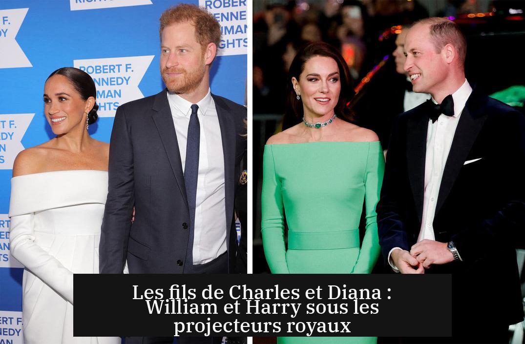 Les fils de Charles et Diana : William et Harry sous les projecteurs royaux