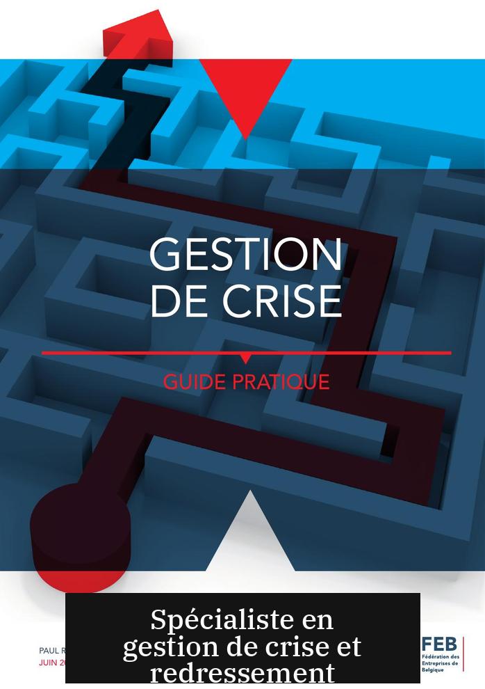 Spécialiste en gestion de crise et redressement