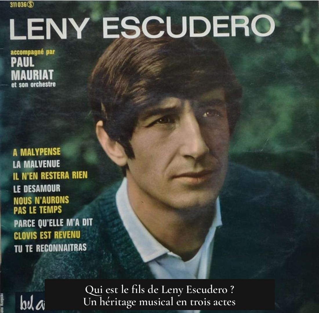 Qui est le fils de Leny Escudero ? Un héritage musical en trois actes