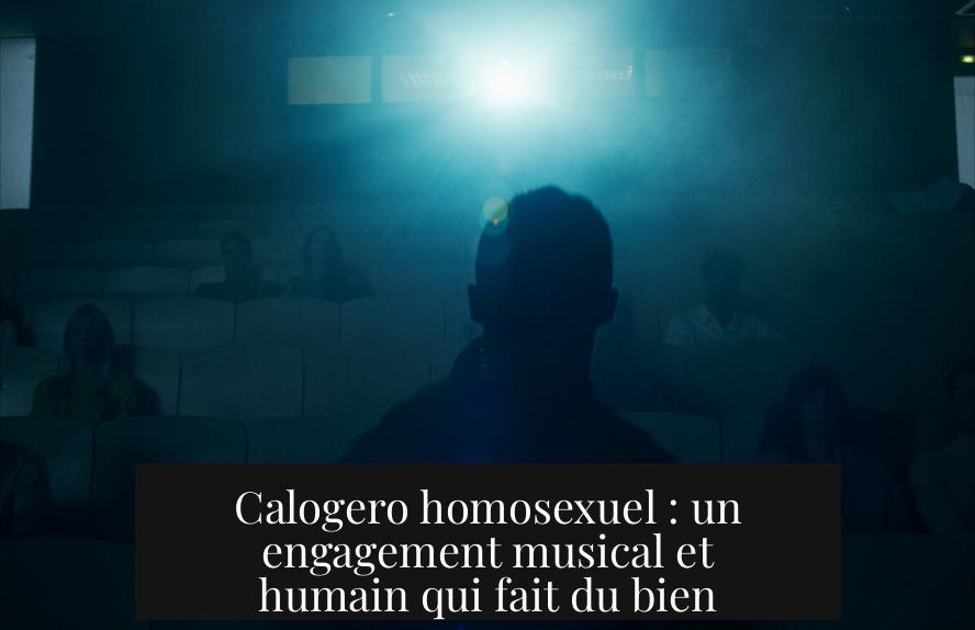 Calogero homosexuel : un engagement musical et humain qui fait du bien