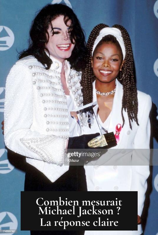 Combien mesurait Michael Jackson ? La réponse claire