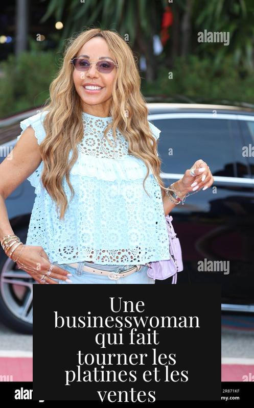 Une businesswoman qui fait tourner les platines et les ventes