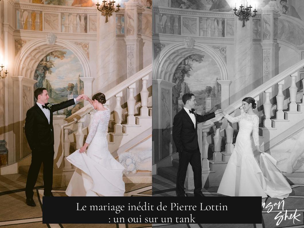 Le mariage inédit de Pierre Lottin : un oui sur un tank