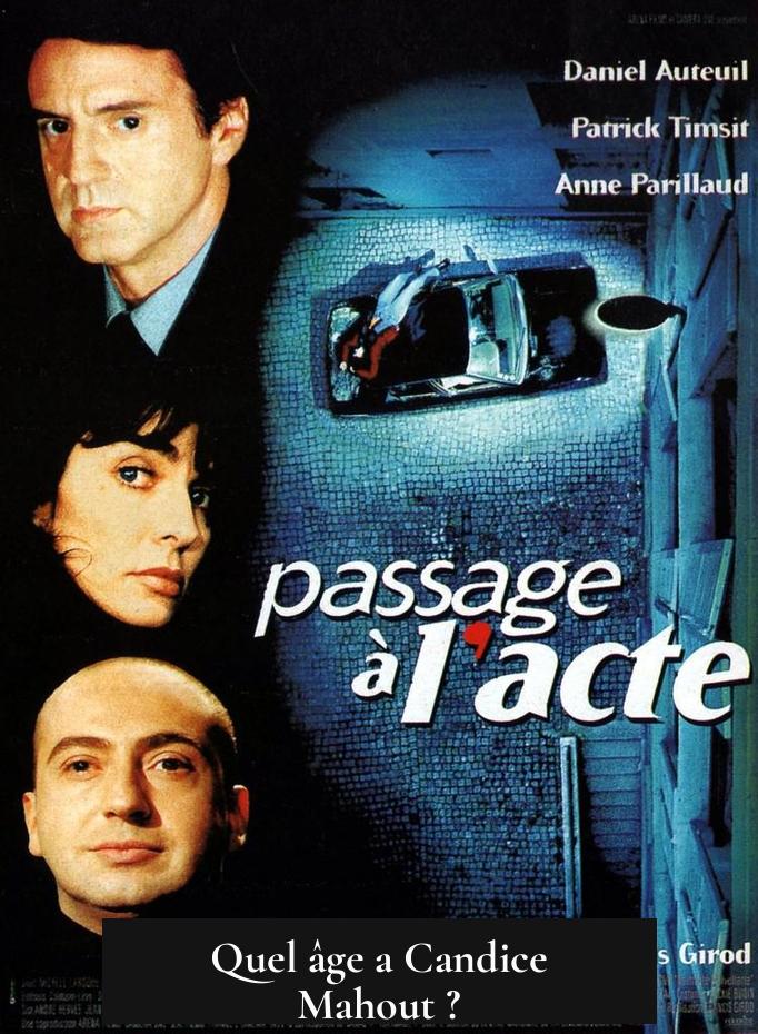 Quel âge a Candice Mahout ?