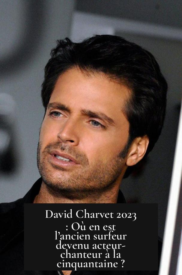 David Charvet 2023 : Où en est l’ancien surfeur devenu acteur-chanteur à la cinquantaine ?