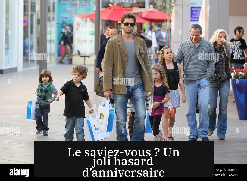 Le saviez-vous ? Un joli hasard d’anniversaire