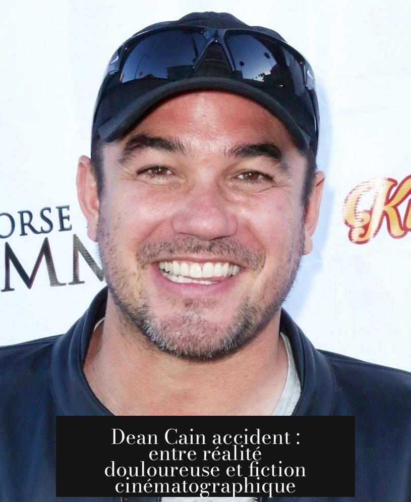 Dean Cain accident : entre réalité douloureuse et fiction cinématographique