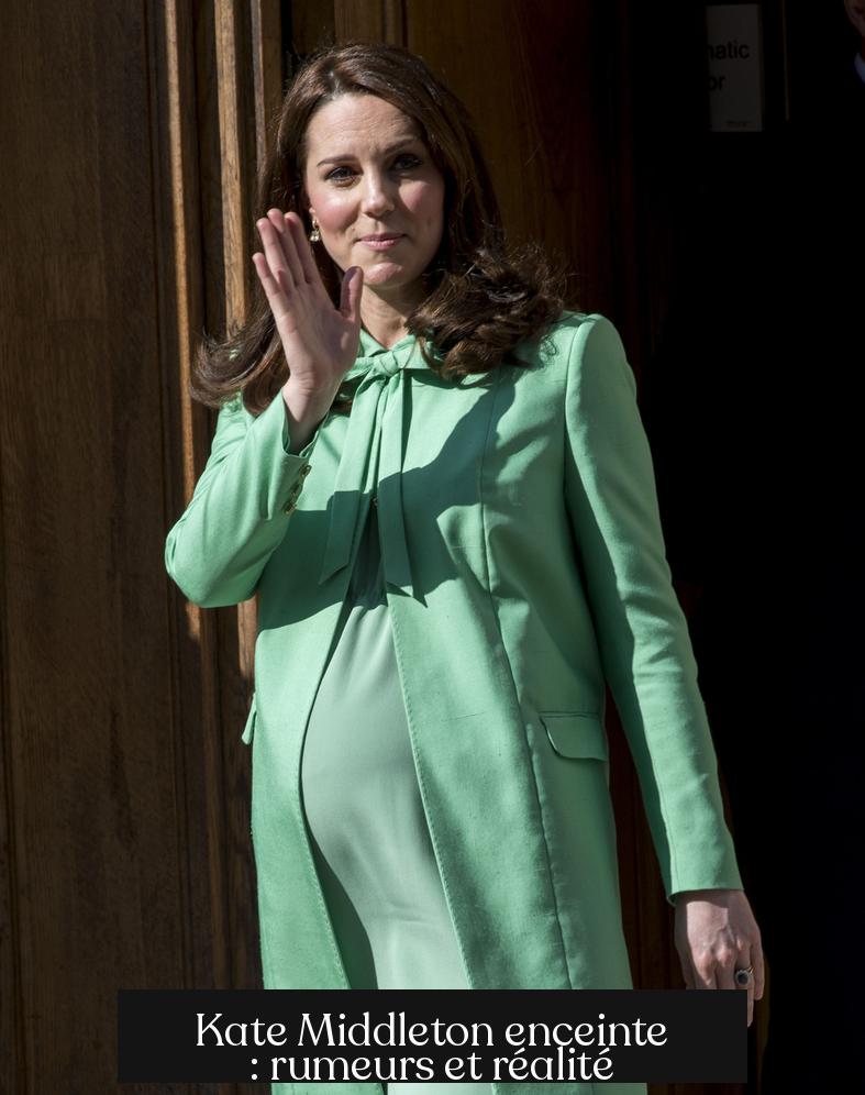 Kate Middleton enceinte : rumeurs et réalité