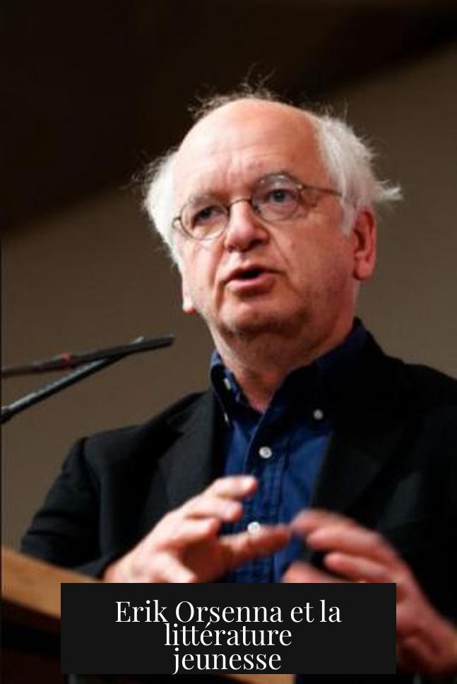 Erik Orsenna et la littérature jeunesse